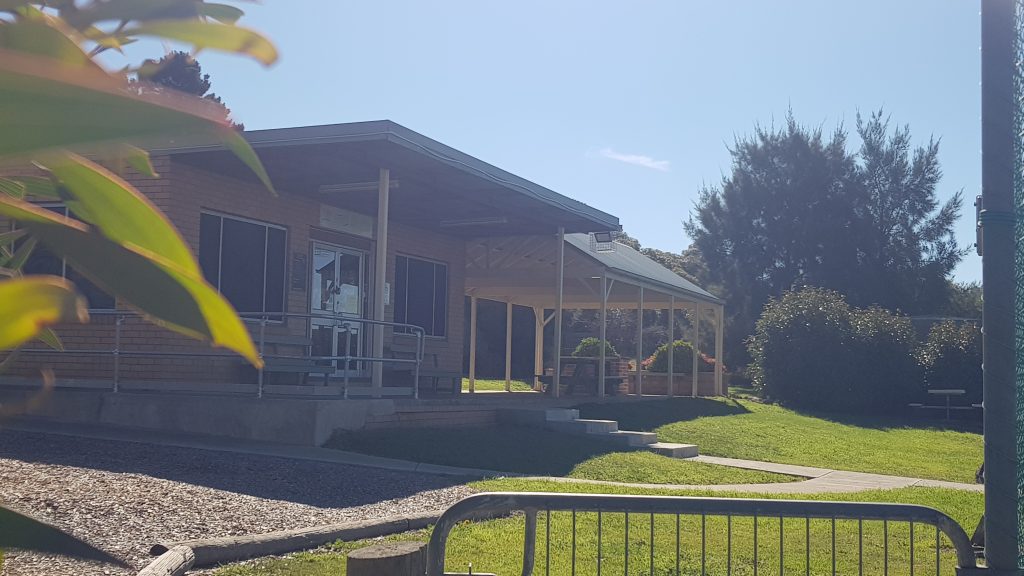 Clubhouse building at South Gisborne Tennis Club, Gilligan Reserve